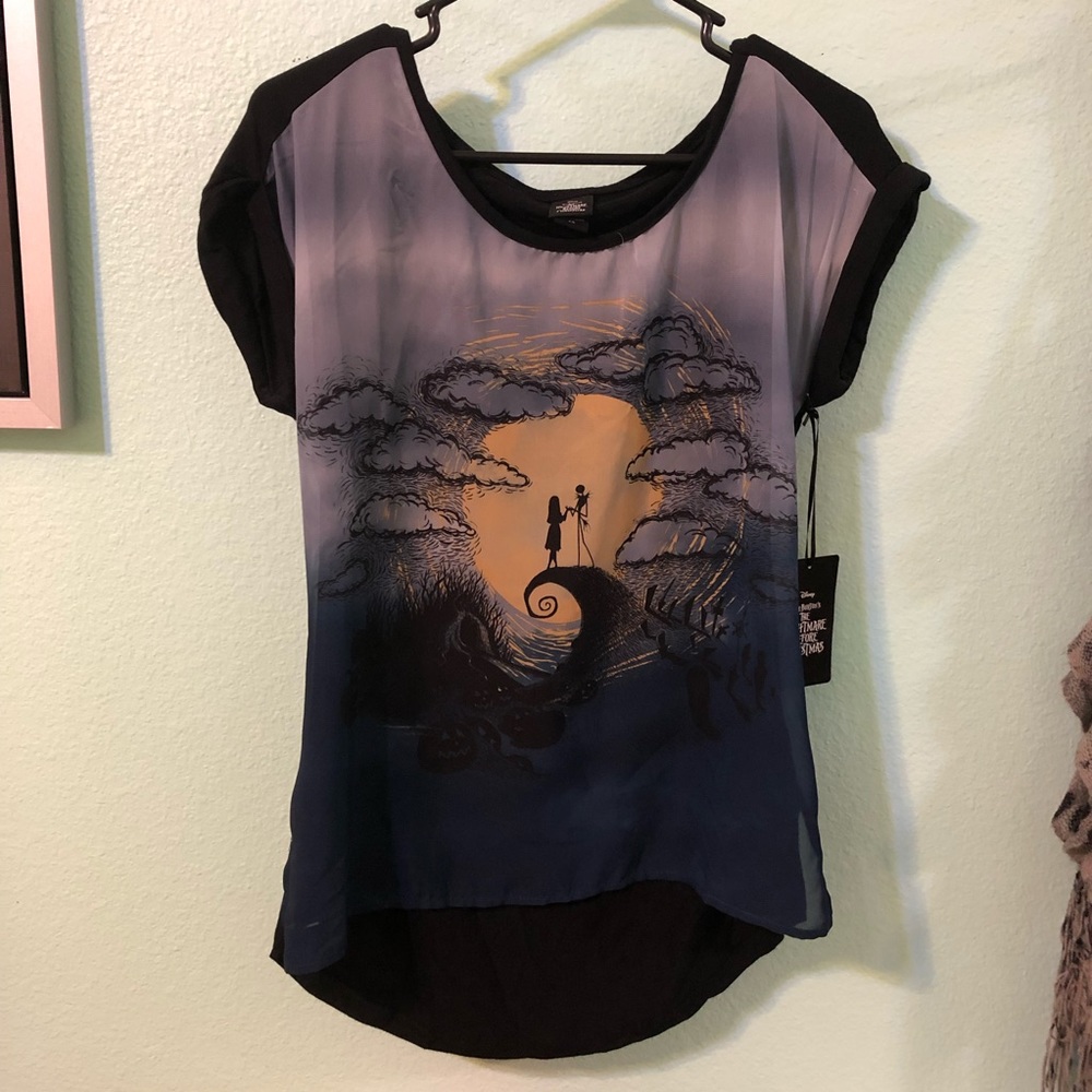 NWT Nightmare Before Christmas Photo Top
